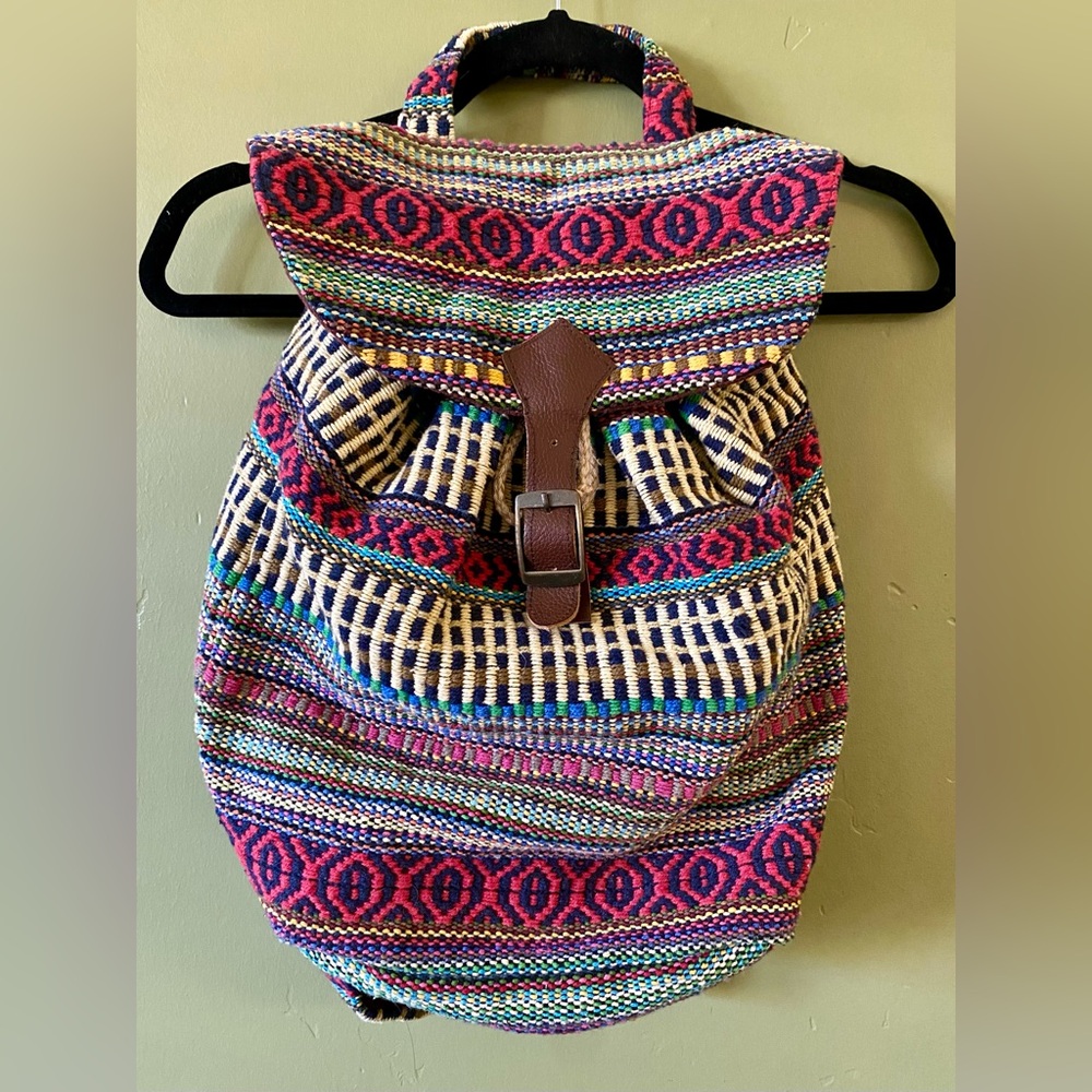 World Market Matching Boho Backpack & Crossover Bag